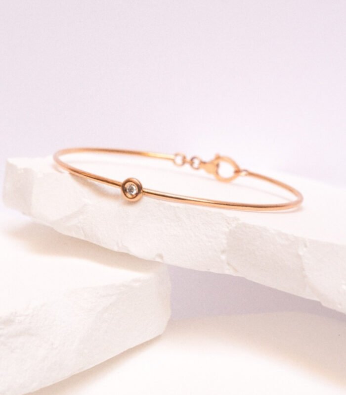 Pulsera Rígida Fina Círculo