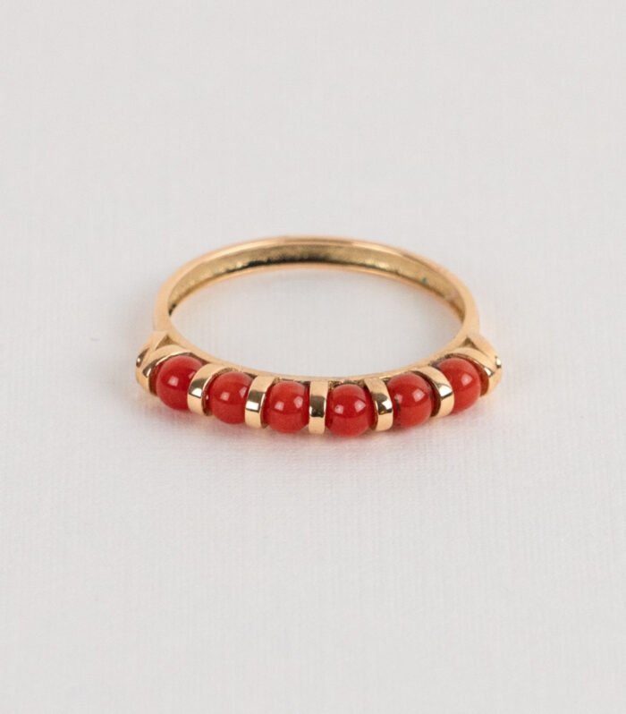 Sortija Bolitas Coral