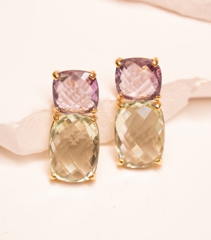 Pendientes "Matisse" Amatista