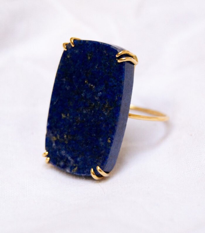 Sortija Rectangular Lapislázuli