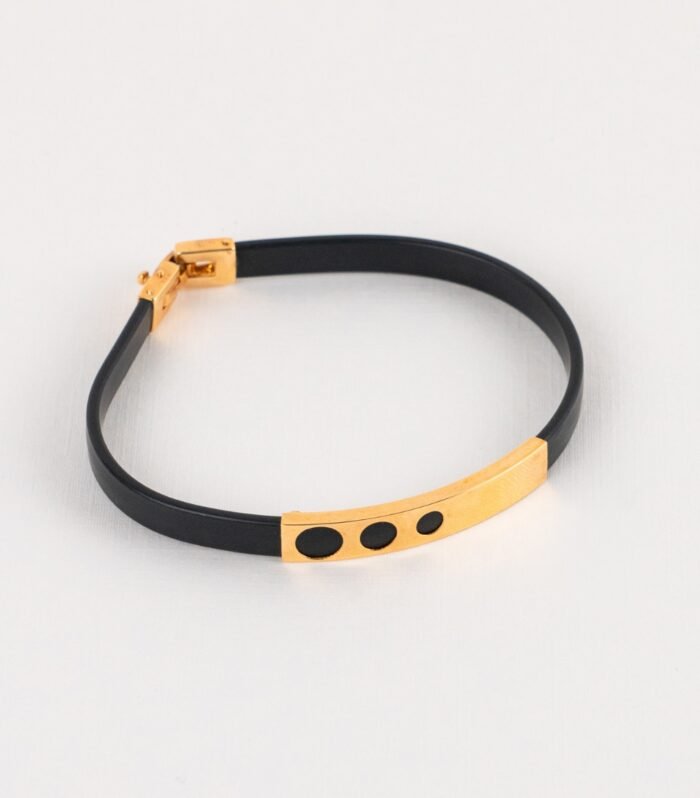 Pulsera Caucho Tres Círculos