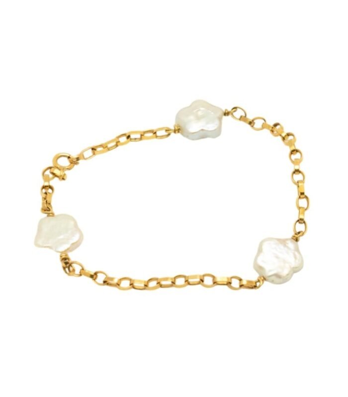 Pulsera "Madreperla" Flores