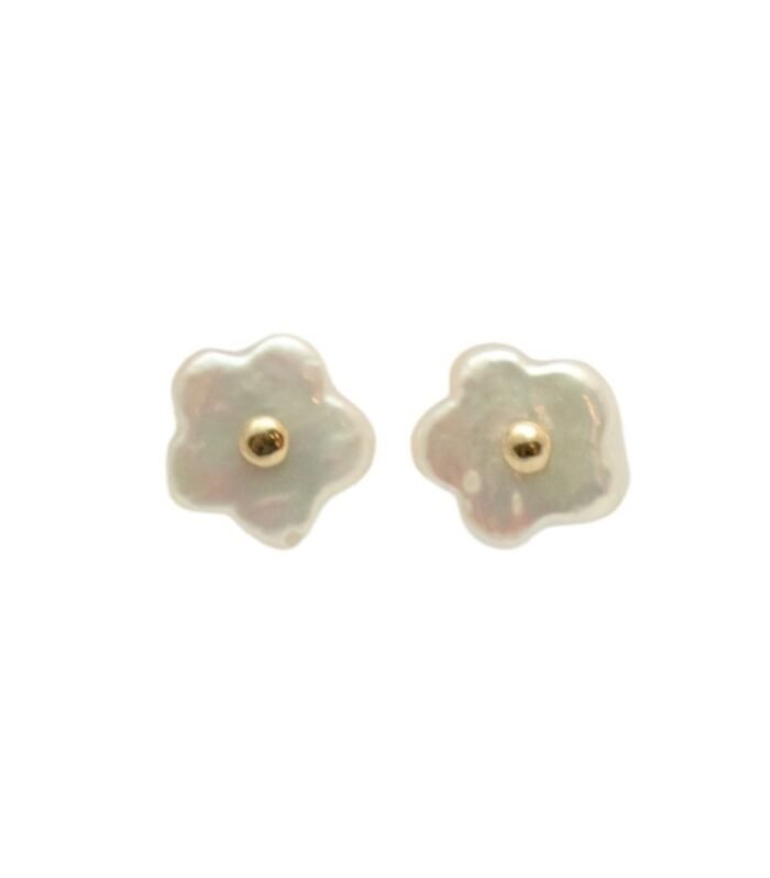 Pendientes Flor Perla
