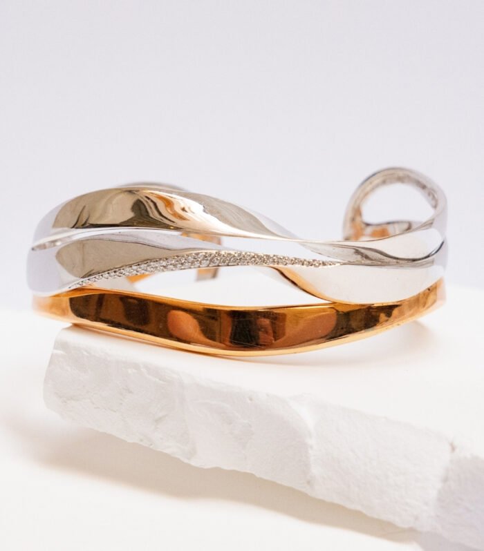 Brazalete Bicolor "Olas"