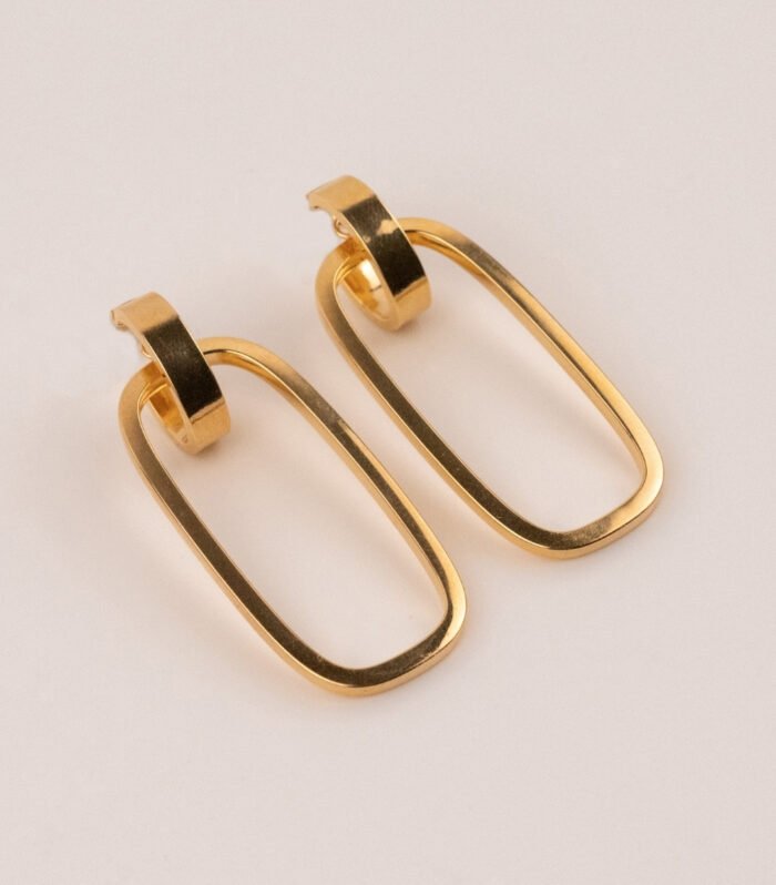 Pendientes Largos Rectángulos Ovales