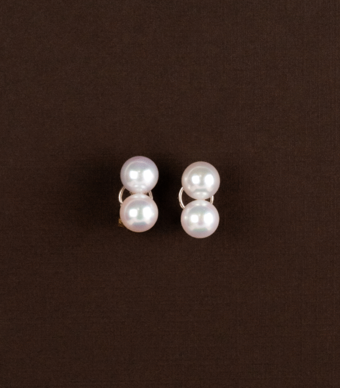 Pendientes Doble Perla