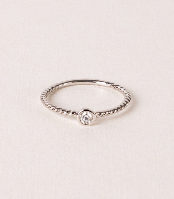 Solitario Trenza Chatón